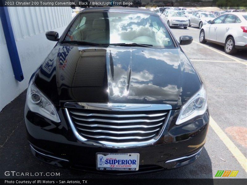 Black / Black/Light Frost Beige 2013 Chrysler 200 Touring Convertible