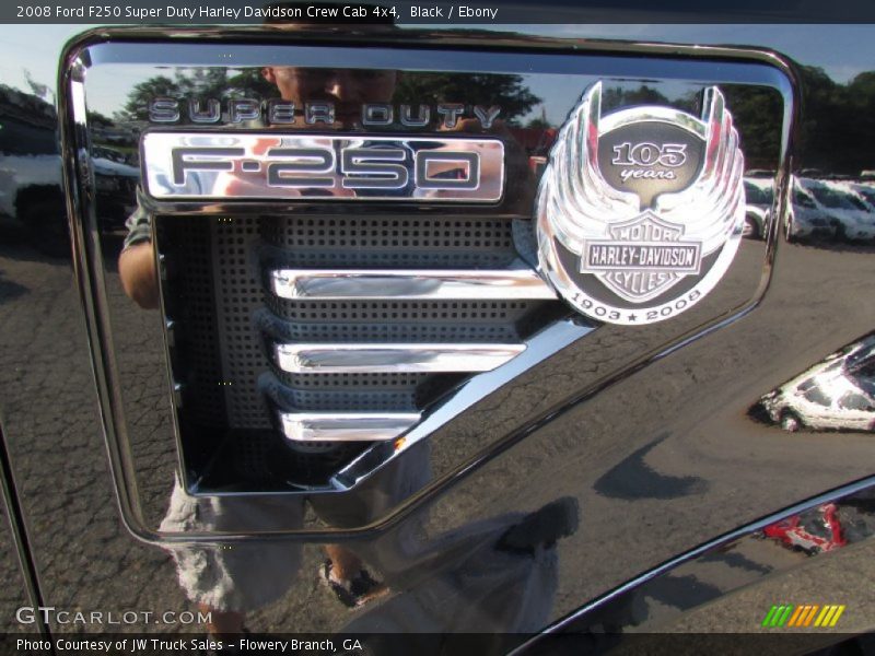Black / Ebony 2008 Ford F250 Super Duty Harley Davidson Crew Cab 4x4