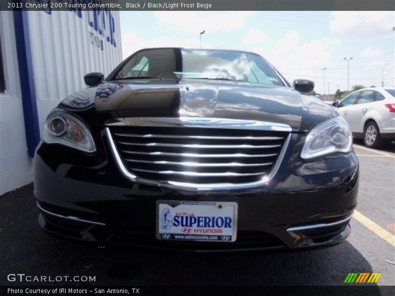 Black / Black/Light Frost Beige 2013 Chrysler 200 Touring Convertible