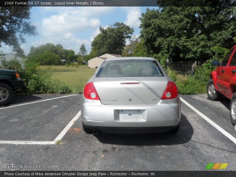 Liquid Silver Metallic / Ebony 2006 Pontiac G6 GT Sedan