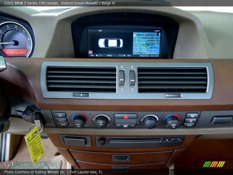 Oxford Green Metallic / Beige III 2002 BMW 7 Series 745i Sedan