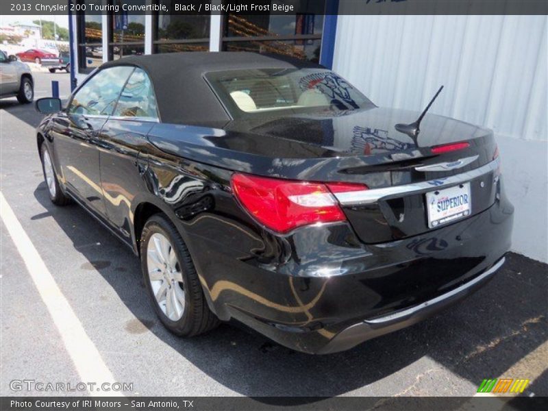 Black / Black/Light Frost Beige 2013 Chrysler 200 Touring Convertible