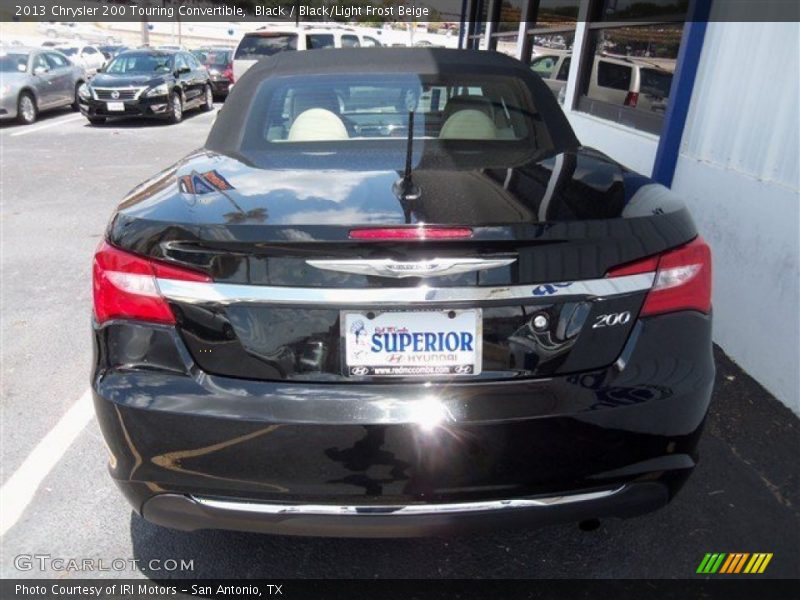 Black / Black/Light Frost Beige 2013 Chrysler 200 Touring Convertible