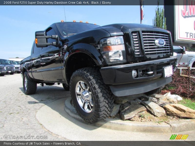 Black / Ebony 2008 Ford F250 Super Duty Harley Davidson Crew Cab 4x4