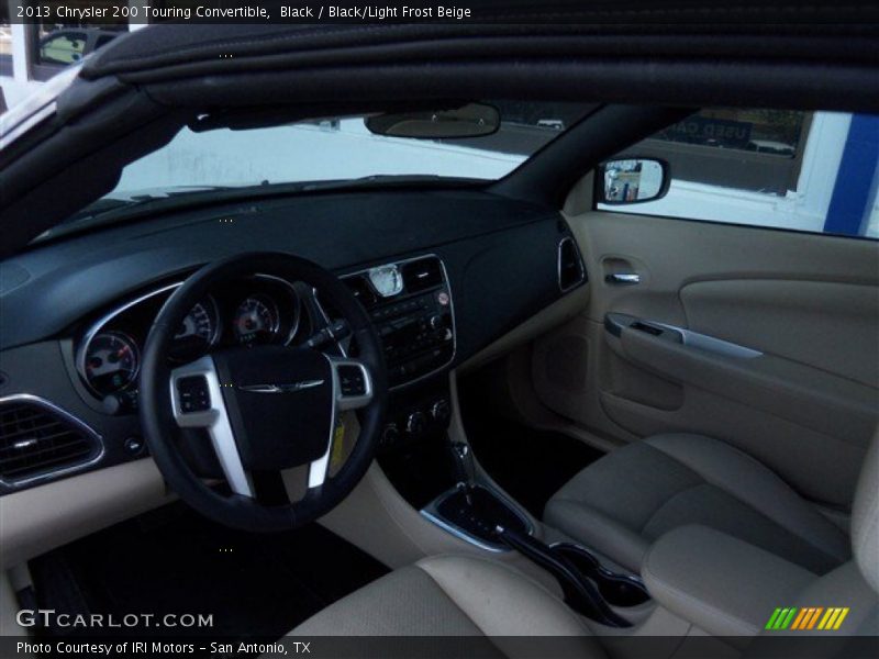Black / Black/Light Frost Beige 2013 Chrysler 200 Touring Convertible