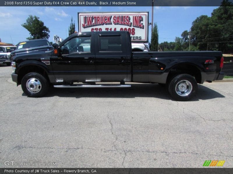 Black / Medium Stone 2008 Ford F350 Super Duty FX4 Crew Cab 4x4 Dually
