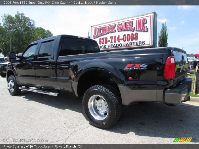 Black / Medium Stone 2008 Ford F350 Super Duty FX4 Crew Cab 4x4 Dually