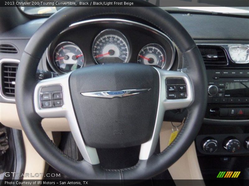Black / Black/Light Frost Beige 2013 Chrysler 200 Touring Convertible