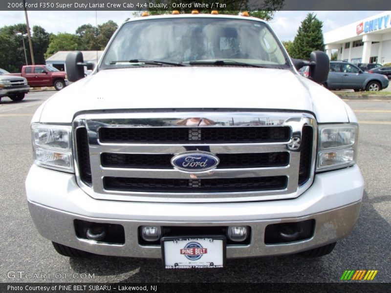 Oxford White / Tan 2006 Ford F350 Super Duty Lariat Crew Cab 4x4 Dually