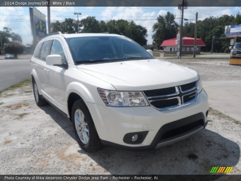 White / Black 2014 Dodge Journey SXT