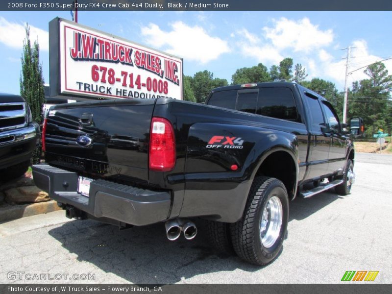 Black / Medium Stone 2008 Ford F350 Super Duty FX4 Crew Cab 4x4 Dually