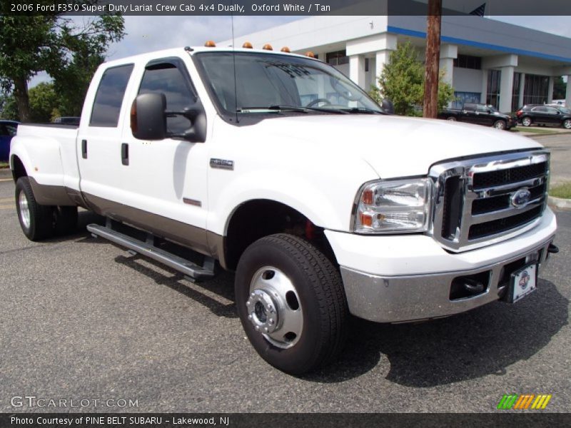 Oxford White / Tan 2006 Ford F350 Super Duty Lariat Crew Cab 4x4 Dually