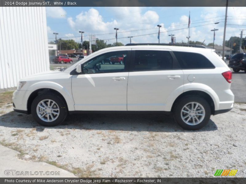 White / Black 2014 Dodge Journey SXT