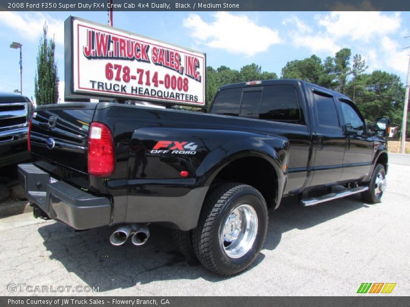Black / Medium Stone 2008 Ford F350 Super Duty FX4 Crew Cab 4x4 Dually
