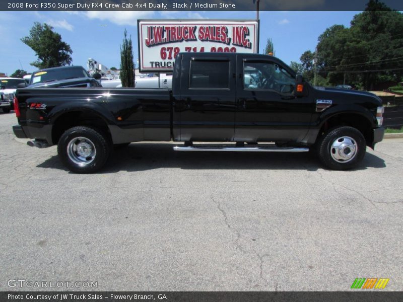Black / Medium Stone 2008 Ford F350 Super Duty FX4 Crew Cab 4x4 Dually