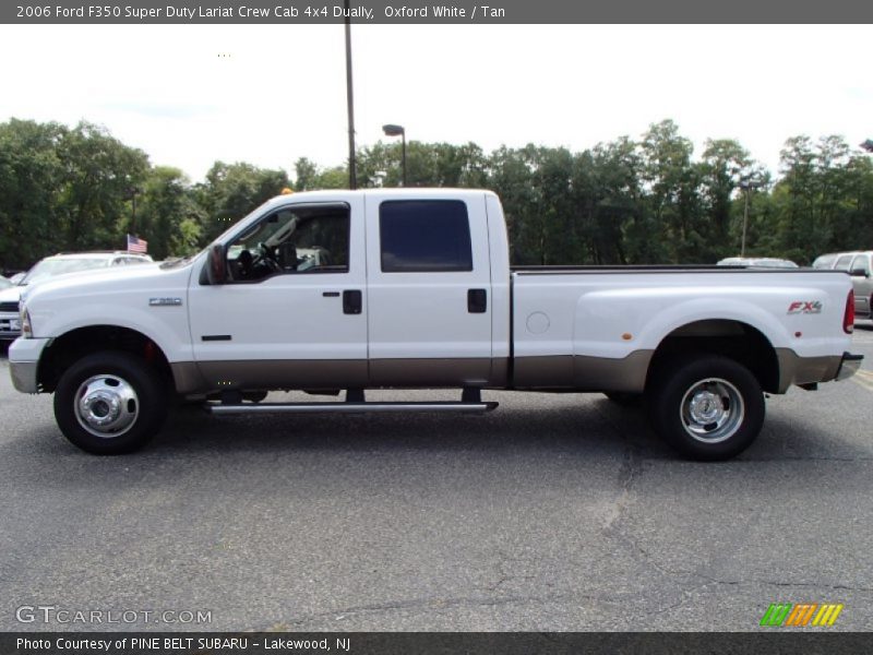 Oxford White / Tan 2006 Ford F350 Super Duty Lariat Crew Cab 4x4 Dually