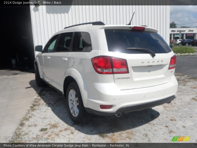 White / Black 2014 Dodge Journey SXT