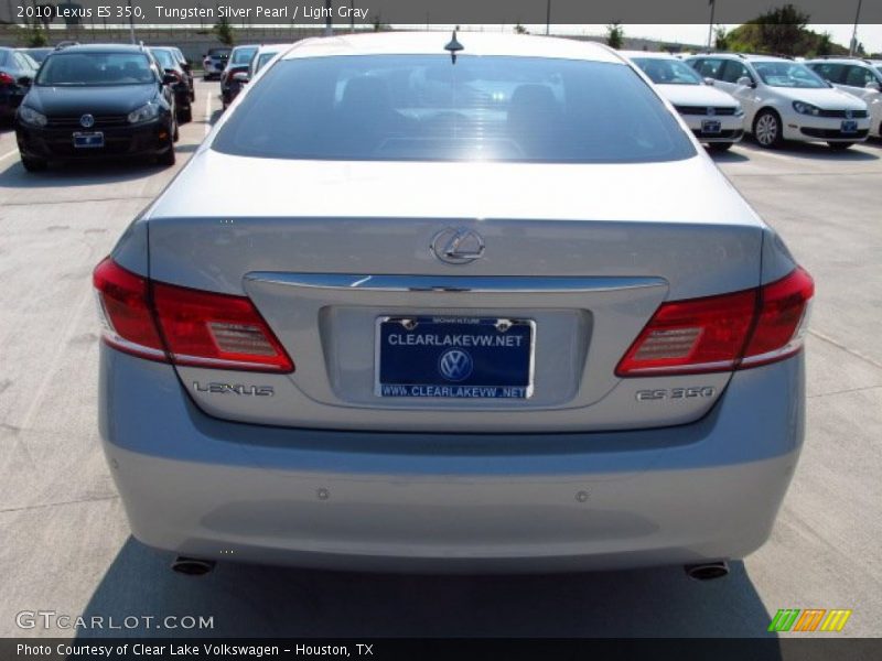 Tungsten Silver Pearl / Light Gray 2010 Lexus ES 350
