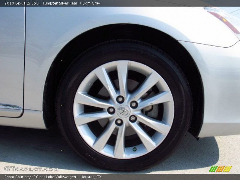 Tungsten Silver Pearl / Light Gray 2010 Lexus ES 350