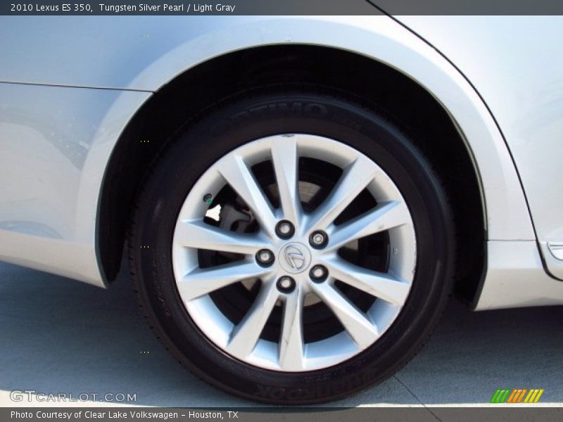 Tungsten Silver Pearl / Light Gray 2010 Lexus ES 350