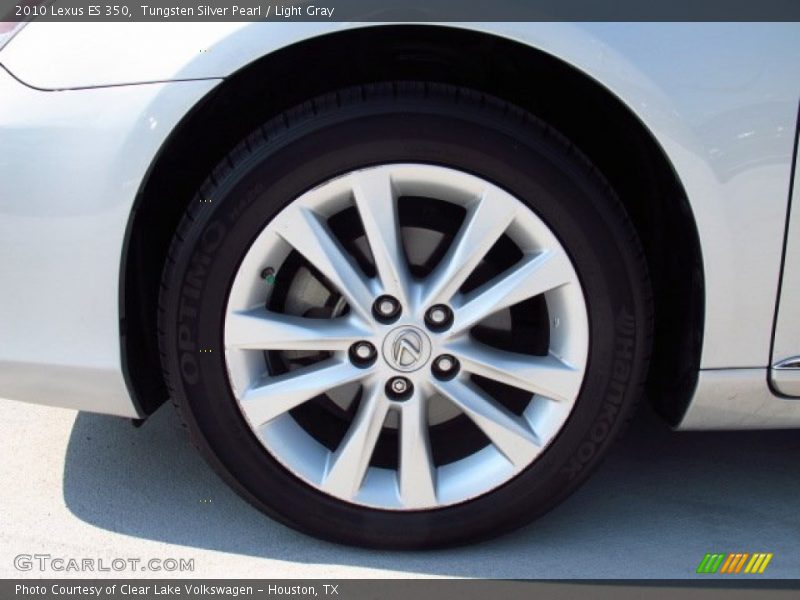 Tungsten Silver Pearl / Light Gray 2010 Lexus ES 350