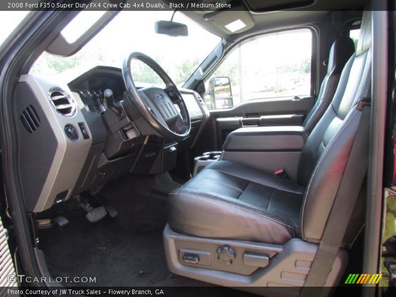 Black / Medium Stone 2008 Ford F350 Super Duty FX4 Crew Cab 4x4 Dually