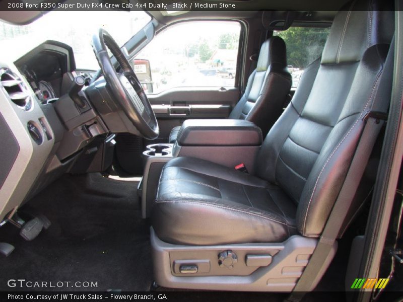 Black / Medium Stone 2008 Ford F350 Super Duty FX4 Crew Cab 4x4 Dually