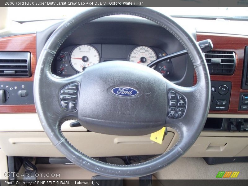Oxford White / Tan 2006 Ford F350 Super Duty Lariat Crew Cab 4x4 Dually