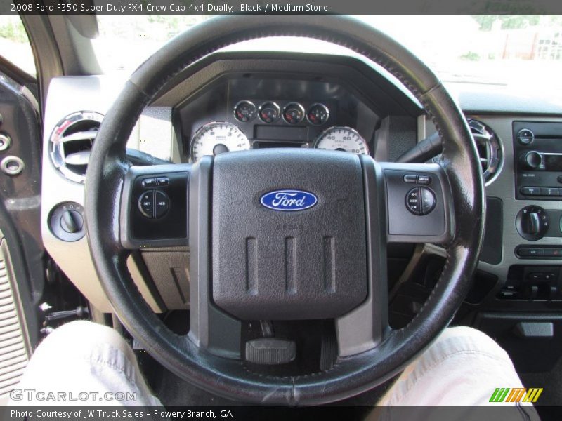 Black / Medium Stone 2008 Ford F350 Super Duty FX4 Crew Cab 4x4 Dually