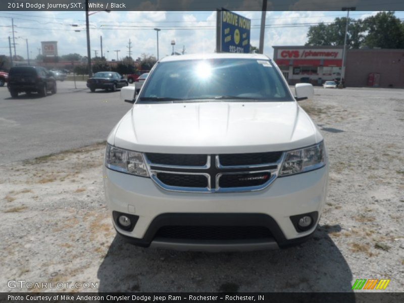 White / Black 2014 Dodge Journey SXT