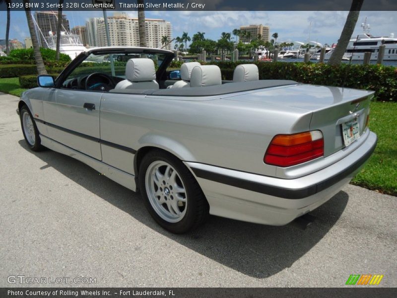 Titanium Silver Metallic / Grey 1999 BMW 3 Series 328i Convertible