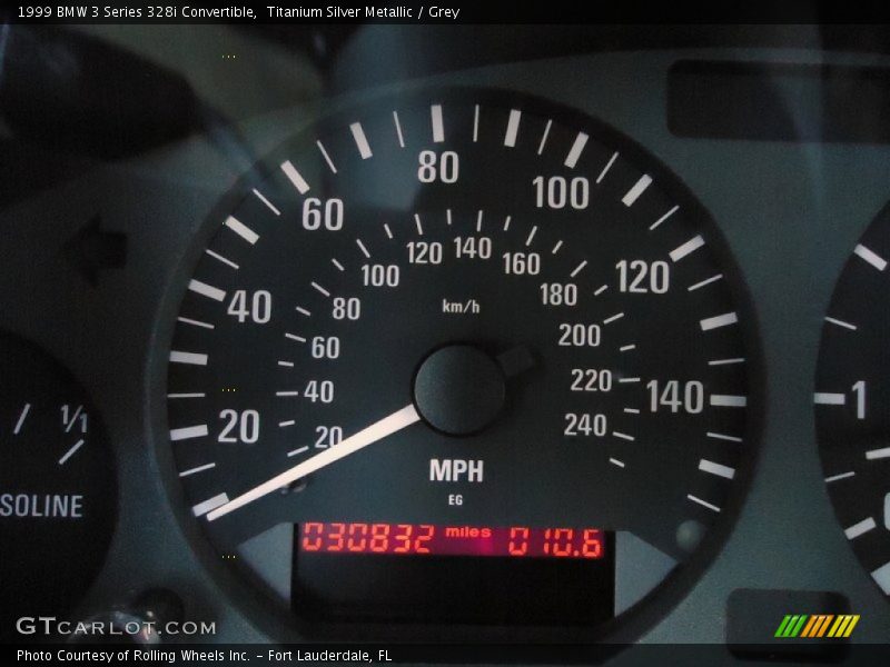 Titanium Silver Metallic / Grey 1999 BMW 3 Series 328i Convertible