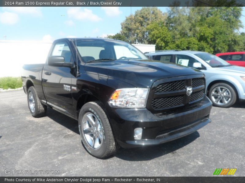 Black / Black/Diesel Gray 2014 Ram 1500 Express Regular Cab