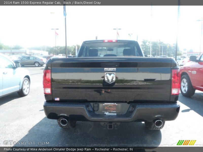 Black / Black/Diesel Gray 2014 Ram 1500 Express Regular Cab