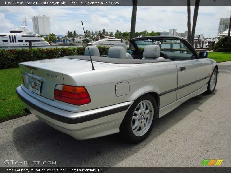 Titanium Silver Metallic / Grey 1999 BMW 3 Series 328i Convertible
