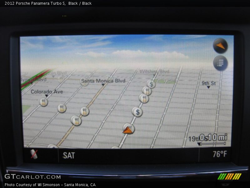 Navigation of 2012 Panamera Turbo S