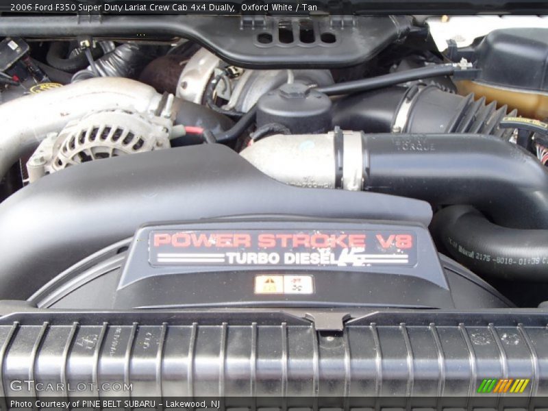 Oxford White / Tan 2006 Ford F350 Super Duty Lariat Crew Cab 4x4 Dually