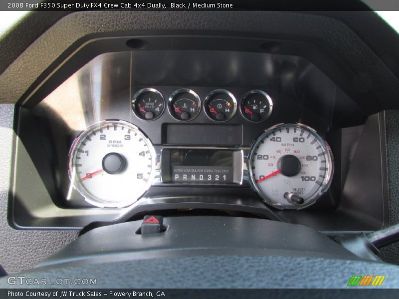 Black / Medium Stone 2008 Ford F350 Super Duty FX4 Crew Cab 4x4 Dually