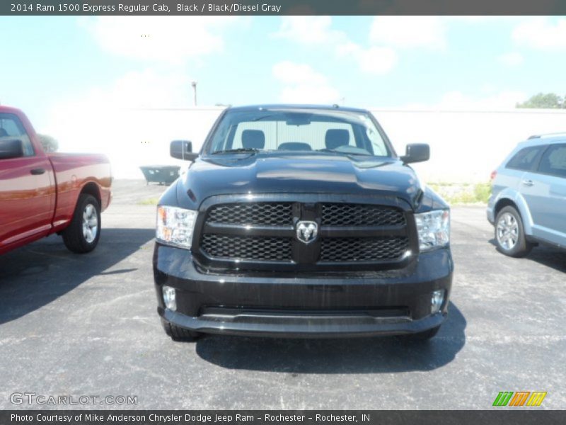 Black / Black/Diesel Gray 2014 Ram 1500 Express Regular Cab