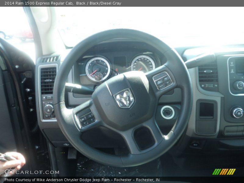 Black / Black/Diesel Gray 2014 Ram 1500 Express Regular Cab