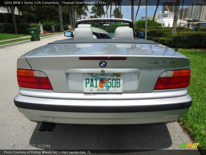 Titanium Silver Metallic / Grey 1999 BMW 3 Series 328i Convertible