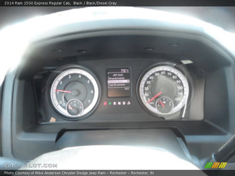 Black / Black/Diesel Gray 2014 Ram 1500 Express Regular Cab