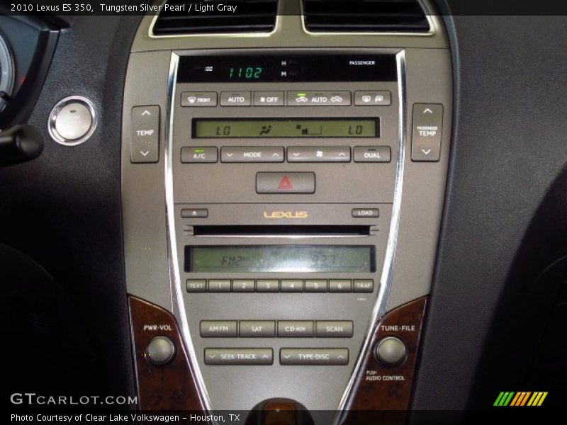 Tungsten Silver Pearl / Light Gray 2010 Lexus ES 350