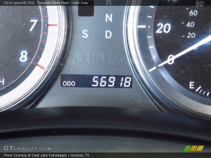 Tungsten Silver Pearl / Light Gray 2010 Lexus ES 350