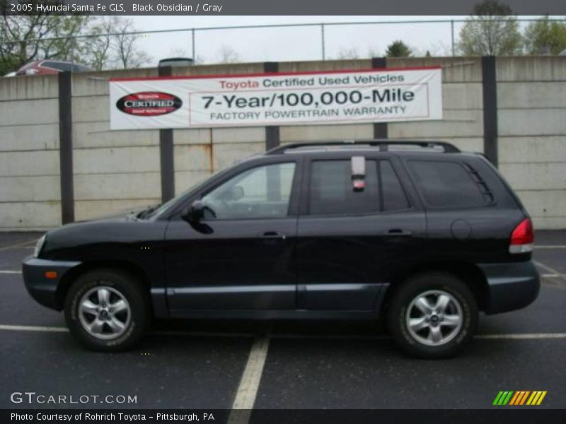 Black Obsidian / Gray 2005 Hyundai Santa Fe GLS