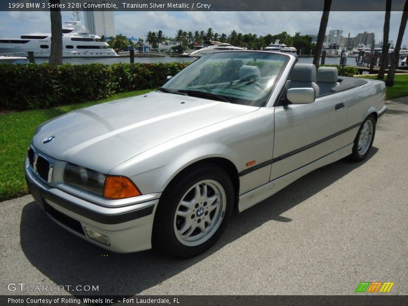 Titanium Silver Metallic / Grey 1999 BMW 3 Series 328i Convertible