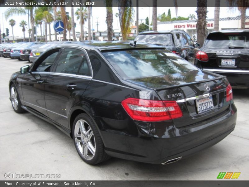 Black / Black 2012 Mercedes-Benz E 350 Sedan