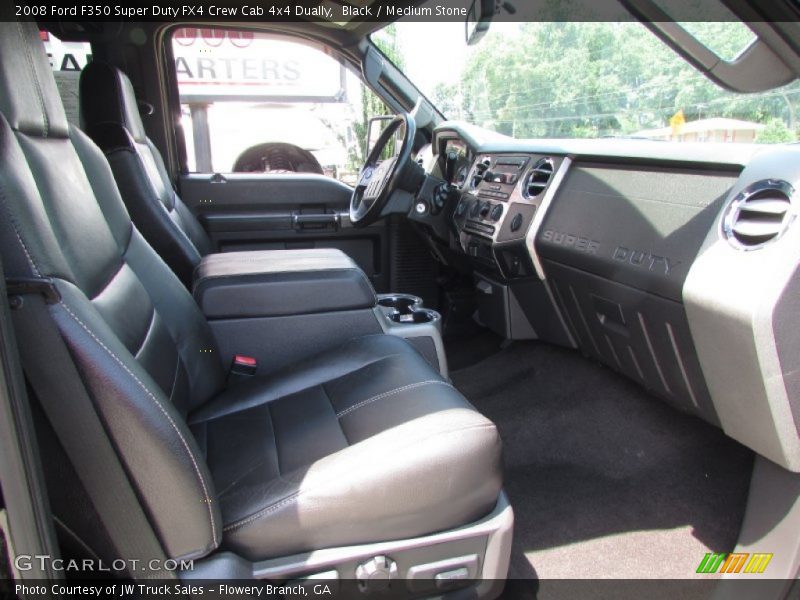 Black / Medium Stone 2008 Ford F350 Super Duty FX4 Crew Cab 4x4 Dually
