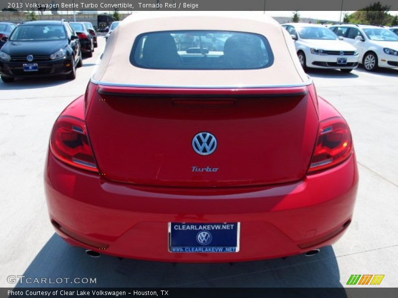 Tornado Red / Beige 2013 Volkswagen Beetle Turbo Convertible