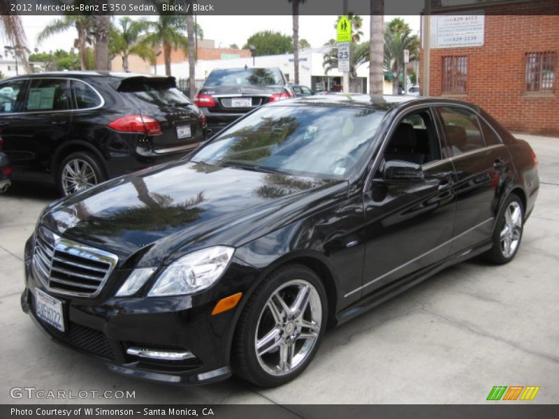 Black / Black 2012 Mercedes-Benz E 350 Sedan